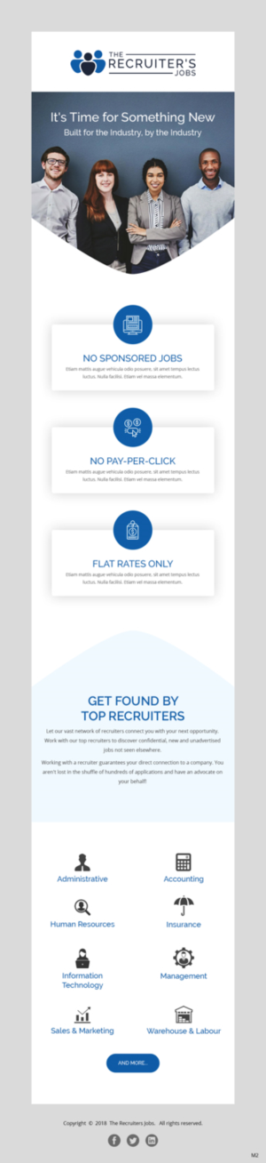 Email Marketing Design by pb for IN DEMAND Recruitment & Consulting Inc.  | Design: #20600122