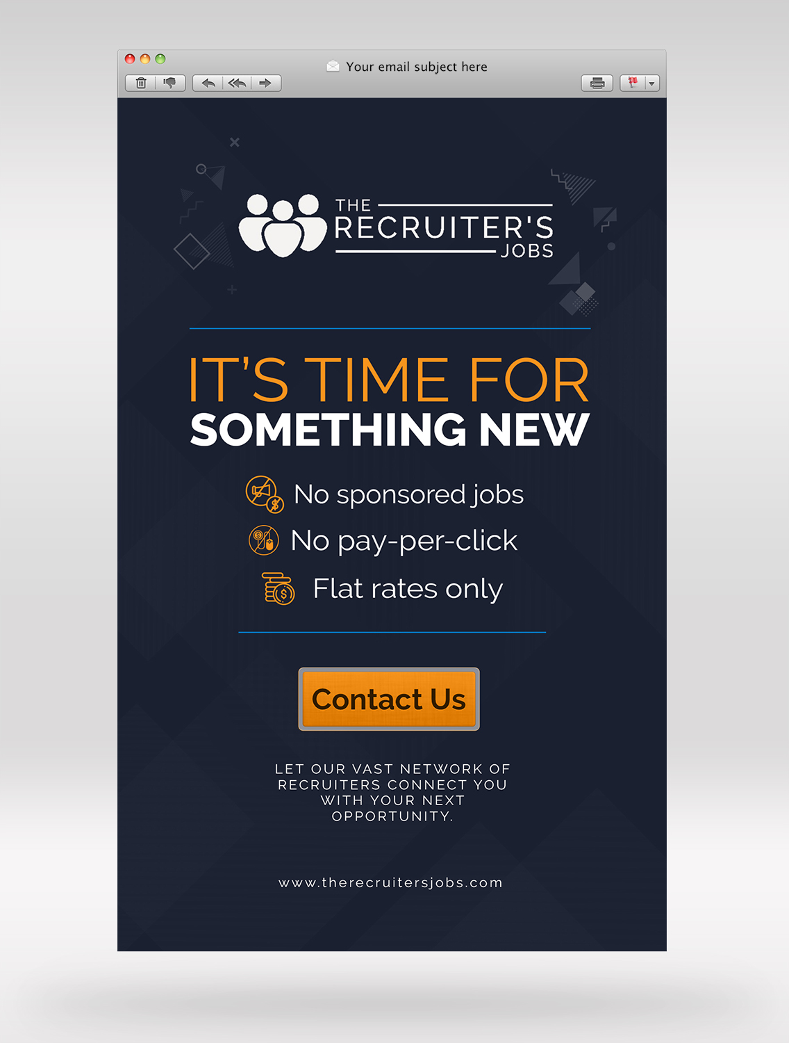 Email Marketing Design by SAI DESIGNS for IN DEMAND Recruitment & Consulting Inc.  | Design #20729288