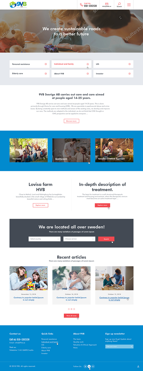 Wordpress Design by Ved Web Services for this project | Design #20610182