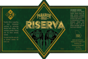 Riserva Wine Label For Project Chimp