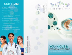 Diseño de Flyer por Prism Graphics para Mind Body Kidney | Diseño #20600865