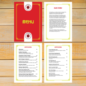 Menu Design by dizajnm