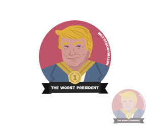 Anti-Trump website needing sticker designs | Sticker Design by RebecaParra