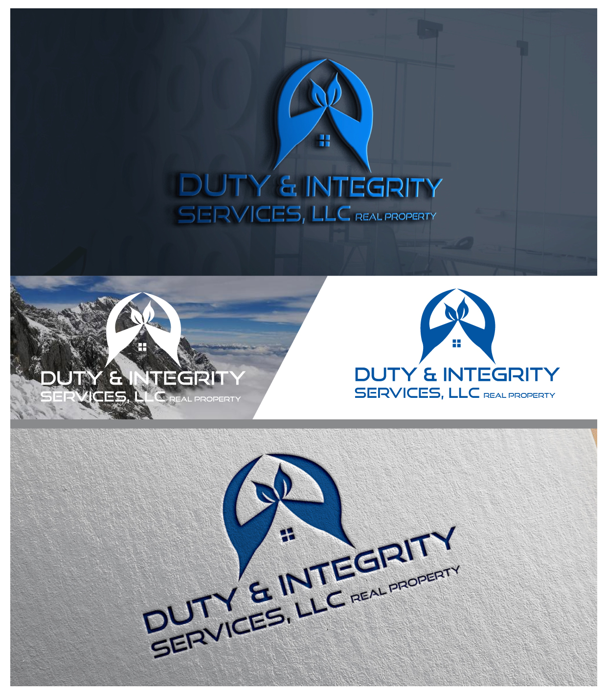 Logo Design by Vision Exalt Technology for Duty & Integrity Real Property Services, LLC | Design #20612035