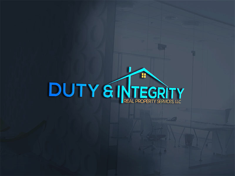 Logo Design by axel xhone 2 for Duty & Integrity Real Property Services, LLC | Design #20627560