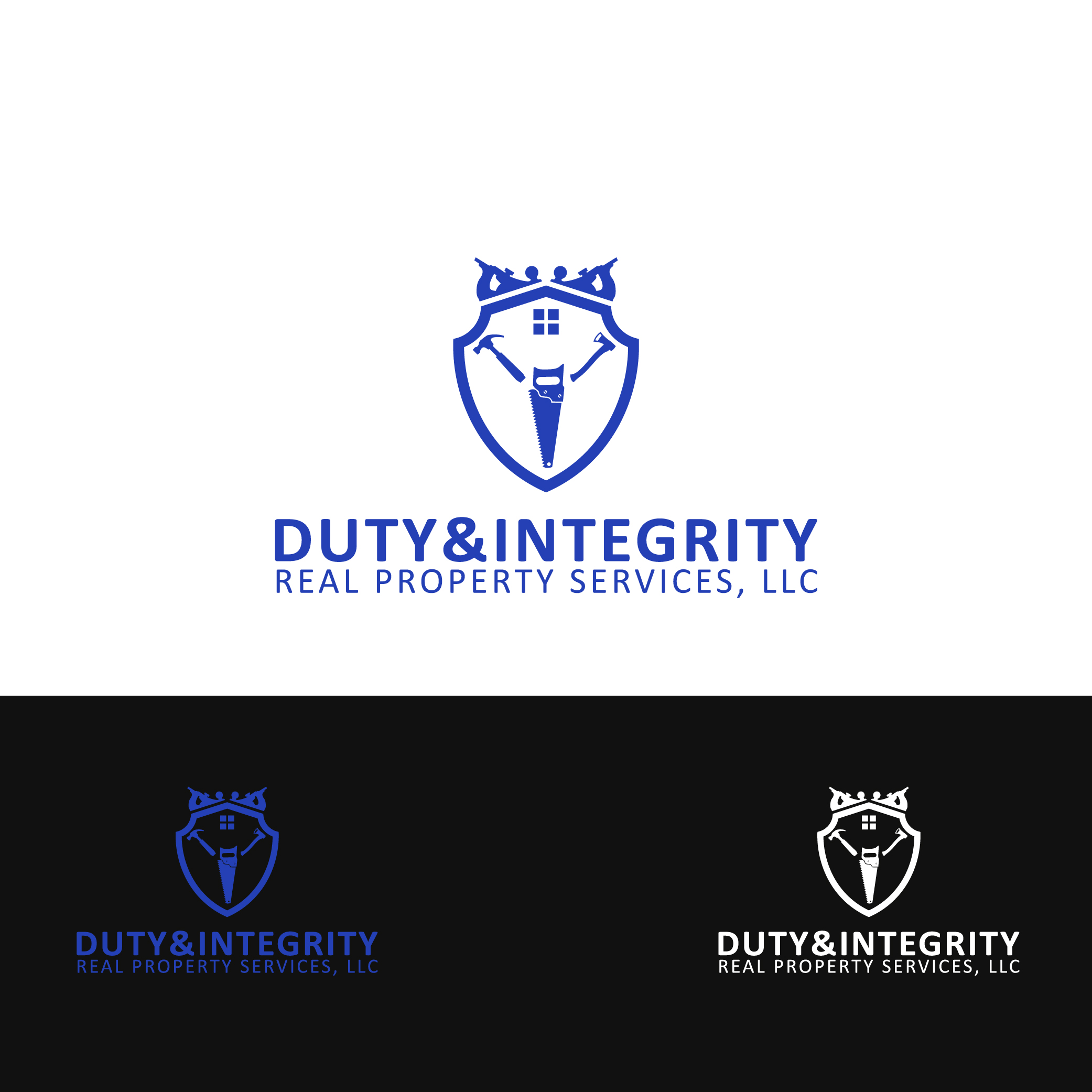 Logo Design by jafar 3 for Duty & Integrity Real Property Services, LLC | Design #20617505