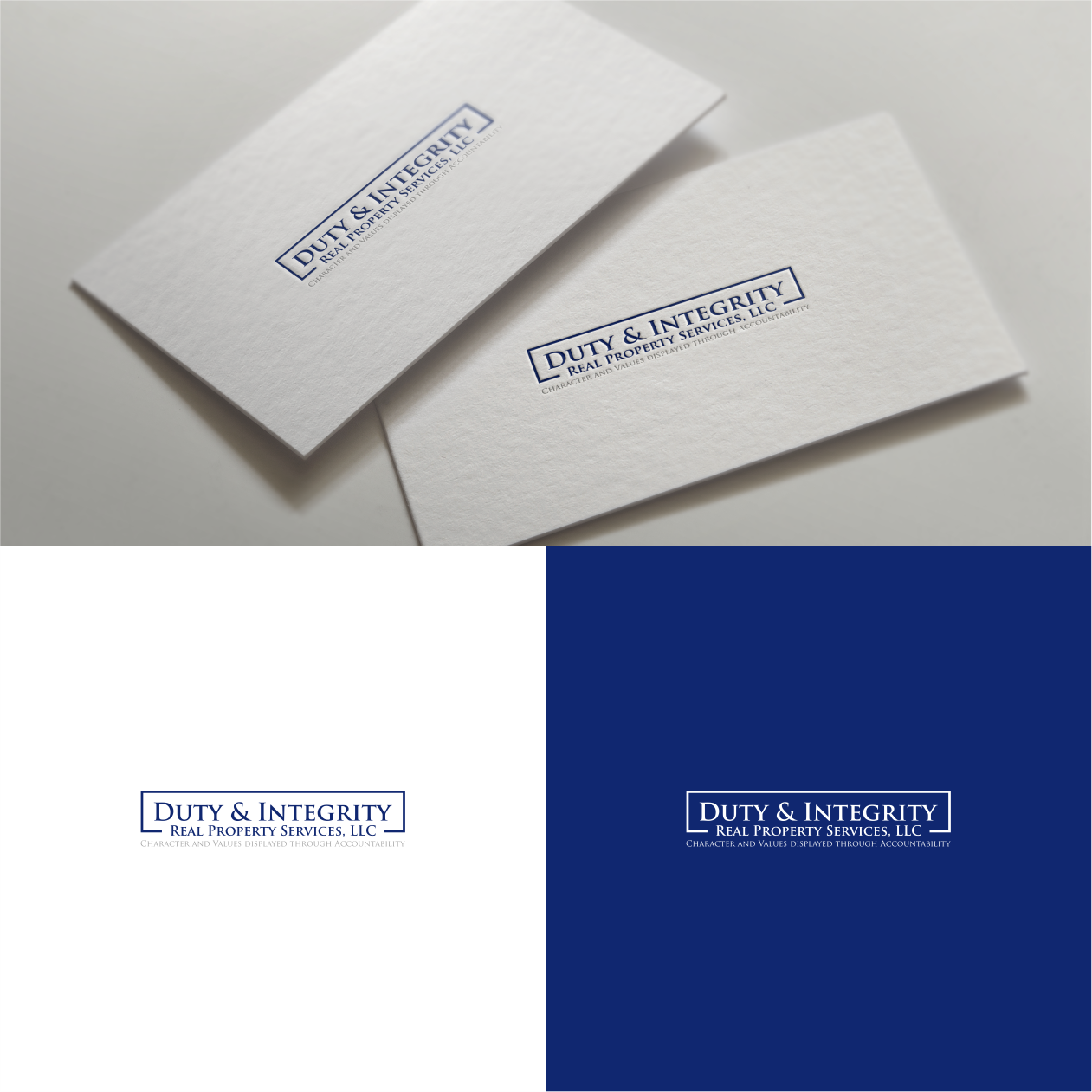 Logo Design by Rayyan29 for Duty & Integrity Real Property Services, LLC | Design #20612328