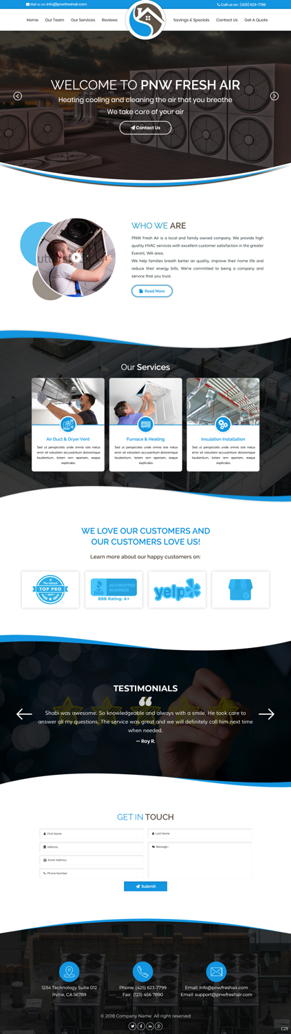 Web Design by pb for this project | Design #20614866