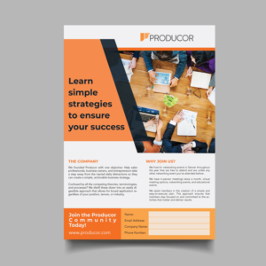 Flyer-Design von wengdesign für Producor | Design #20614841