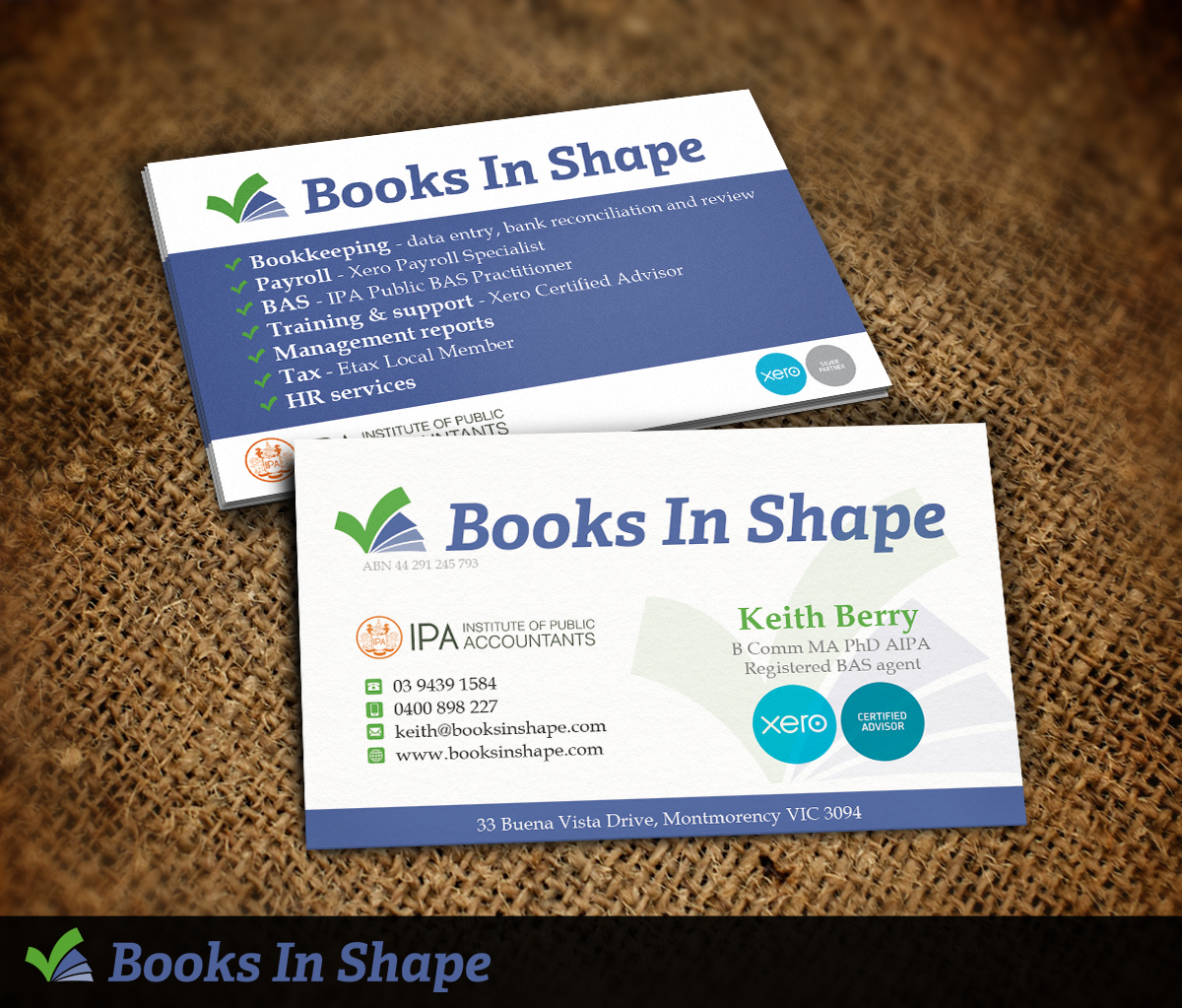 Business Card Design by Nelsur for Keith M & Christine M Berry | Design: #2995187