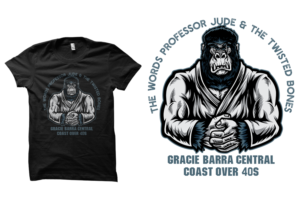 Professor Jude & The Twisted Bones | Diseño de Camiseta por cithuwill