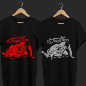 Professor Jude & The Twisted Bones | Diseño de Camiseta por Ngoeg