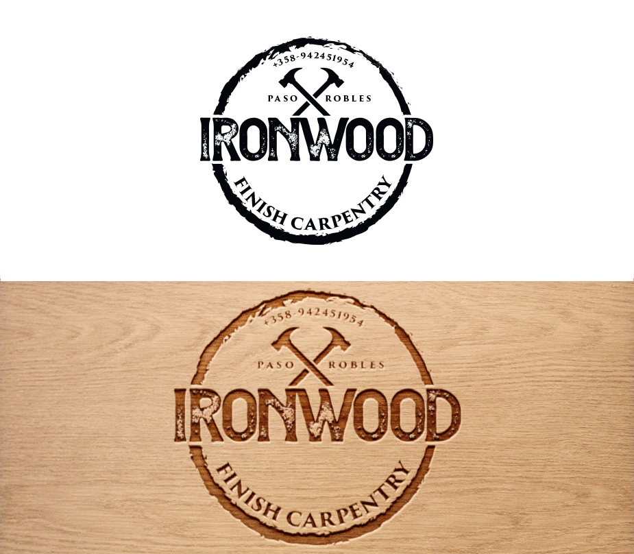 Logo Design by trufya for Ironwood finish carpentry  | Design #20653360