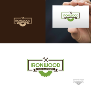 Logo Design by zatsukiki for Ironwood finish carpentry  | Design: #20627538