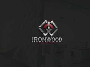 Logo Design by Farooq Zahid for Ironwood finish carpentry  | Design: #20621984