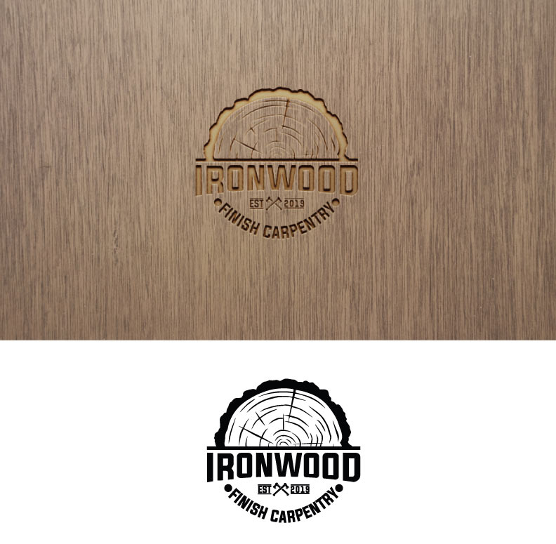 Logo Design by creative ismat for Ironwood finish carpentry  | Design #20628209