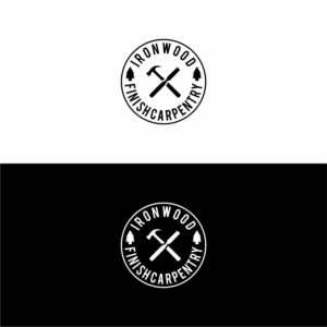 Logo Design by saher khan 2 for Ironwood finish carpentry  | Design: #20627907