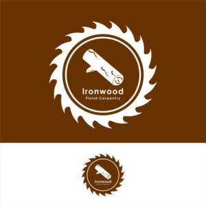 Logo Design by gusionevos for Ironwood finish carpentry  | Design: #20619390