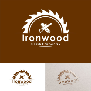 Logo Design by gusionevos for Ironwood finish carpentry  | Design: #20624843