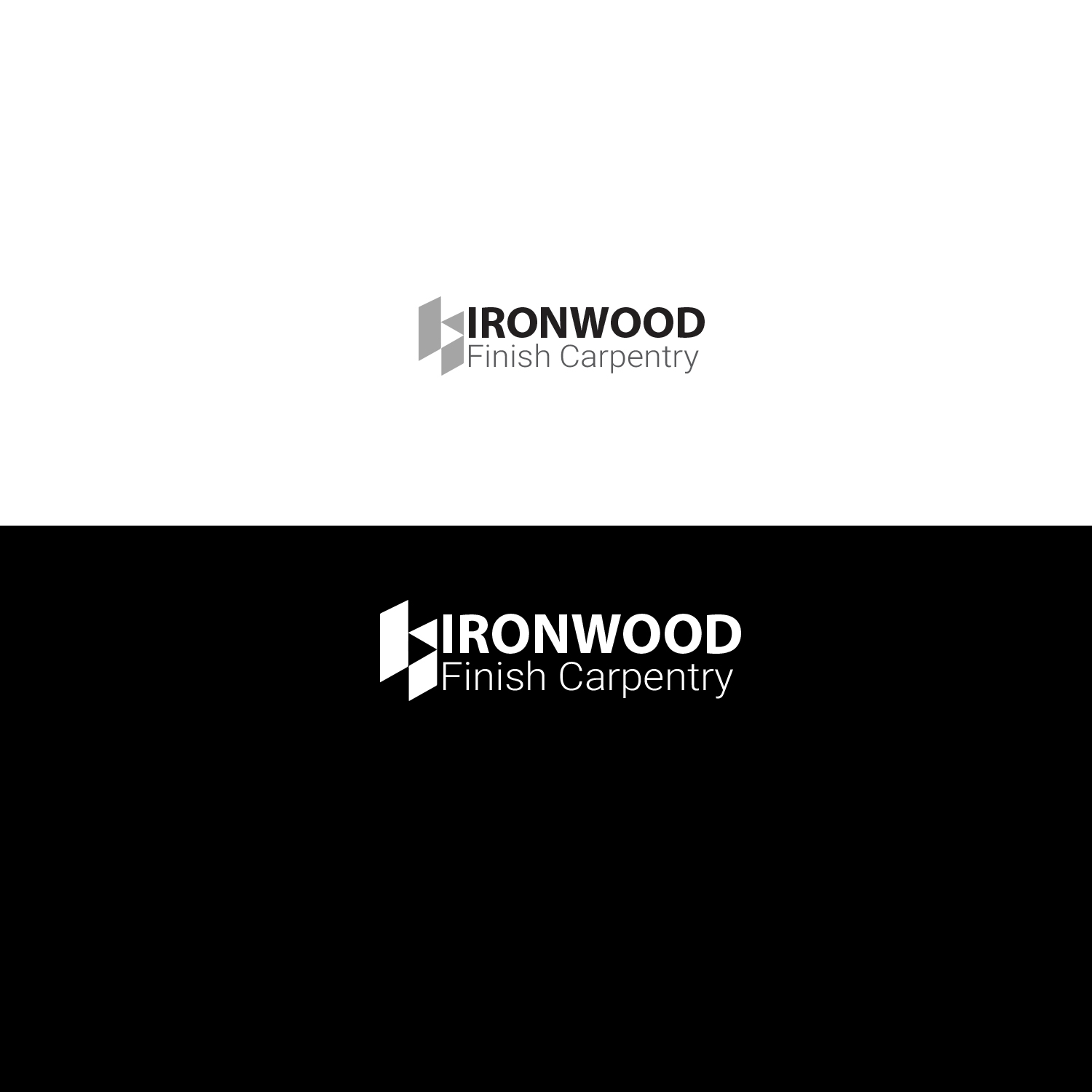 Logo Design by Nurul Houqe 2 for Ironwood finish carpentry  | Design #20647274