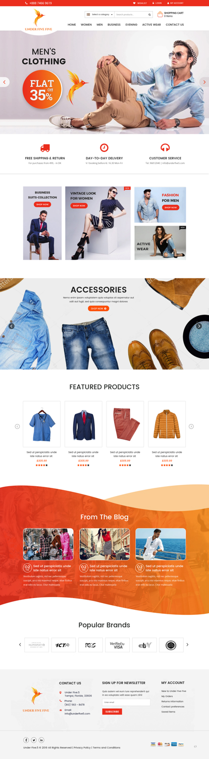 Web Design by pb for Under Five Five Inc. | Design #20742286