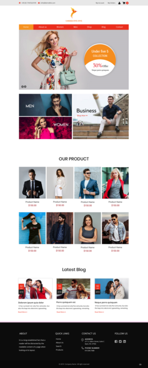 Web Design by pb for Under Five Five Inc. | Design: #20742288