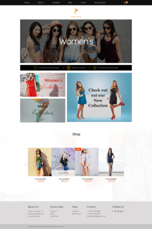 Web Design by AbhishekRoyBunty for Under Five Five Inc. | Design: #20786974