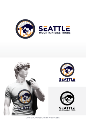 Seattle Mountain Bike Tours | Logo Design by Wild Geek
