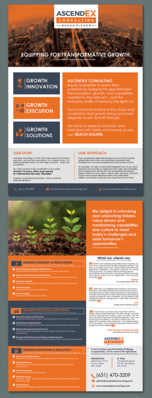 I would like to update my one-page service sheet to provide a more professional/polished look and... | Flyer Design by BLUE WINGS