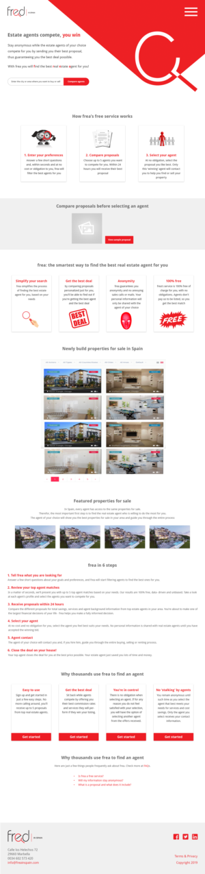 Web Design par HenrikM pour Vamoz Marbella | Design #20653534