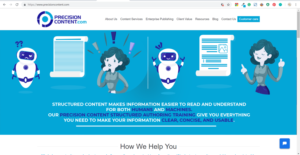 Graphic Design by Kristina Andonoff for Precision Content Authoring Solutions | Design: #20660542