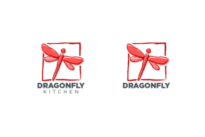 Dragonfly (draft 1) Dragonfly Kitchen (draft 2) and no text (draft 3) | Design de Logo par jaime.sp