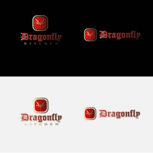 Dragonfly (draft 1) Dragonfly Kitchen (draft 2) and no text (draft 3) | Diseño de Logo por Majestic Prints