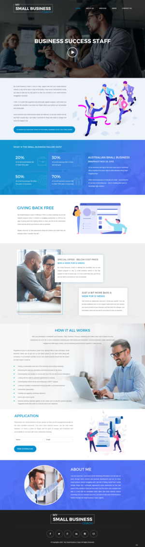 Web Design par pb pour My Small Business Coach | Design : #20639993