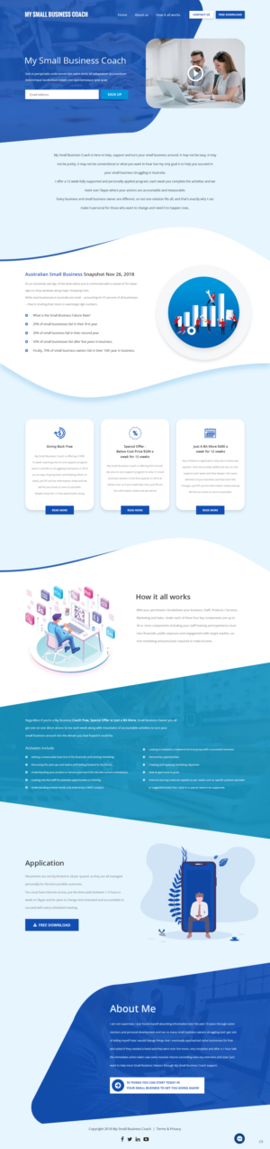 Web Design par pb pour My Small Business Coach | Design : #20640002