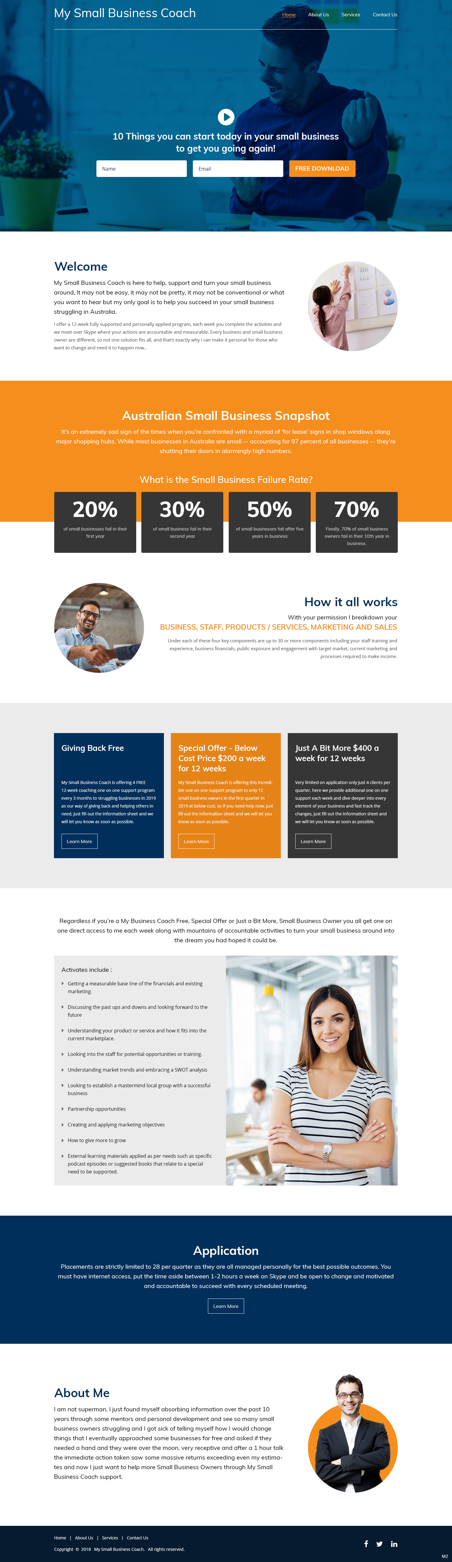 Web Design par pb pour My Small Business Coach | Design #20640038