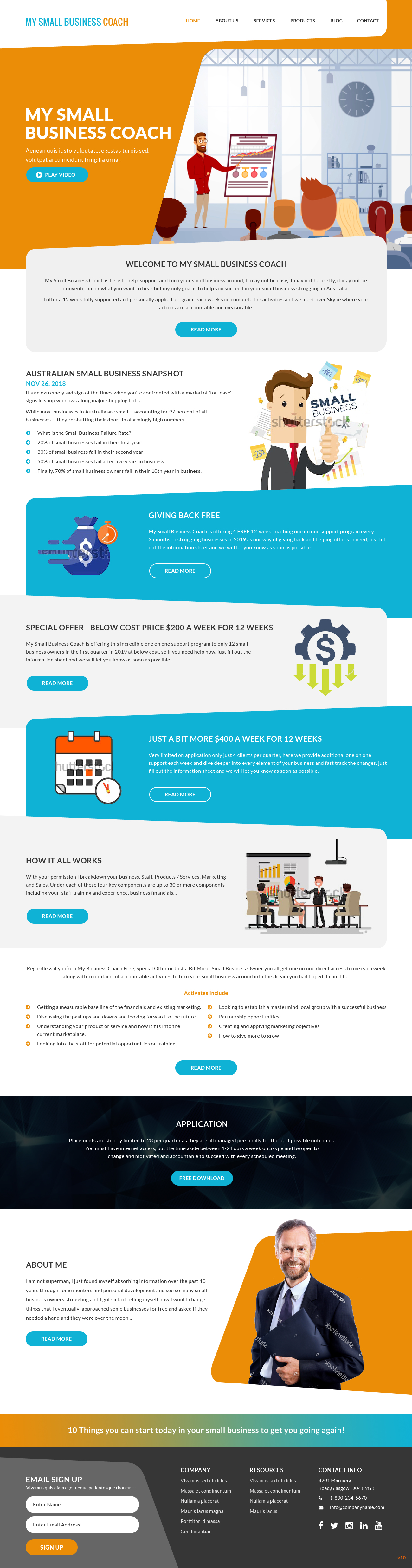 Web Design par pb pour My Small Business Coach | Design #20649568
