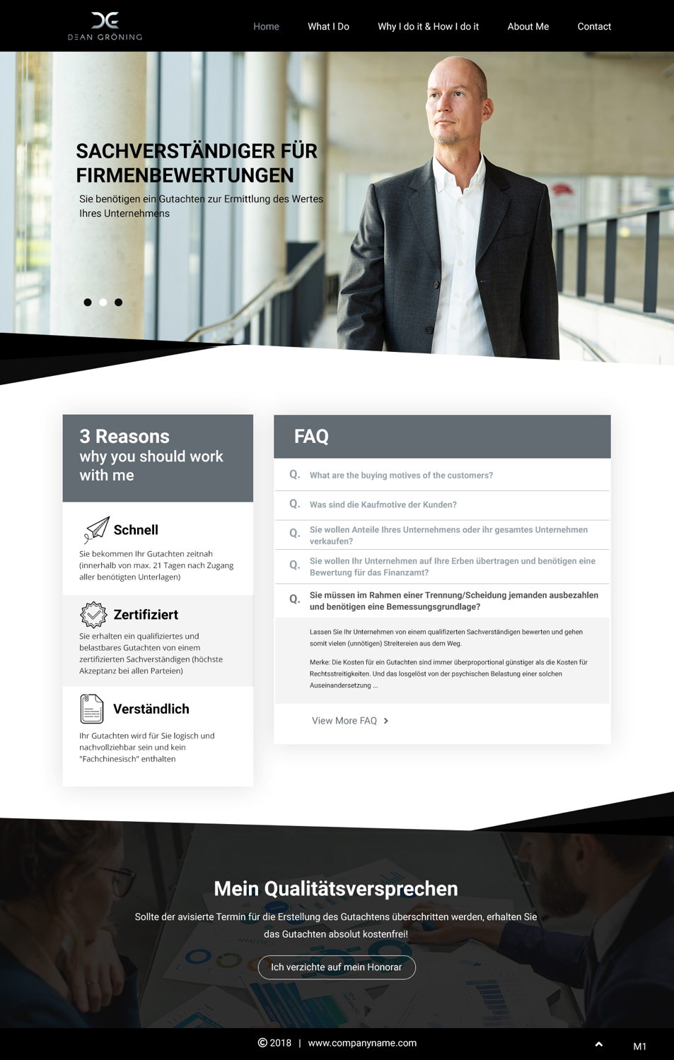Diseño Wordpress por pb para Dean Gröning GmbH | Diseño #20634366