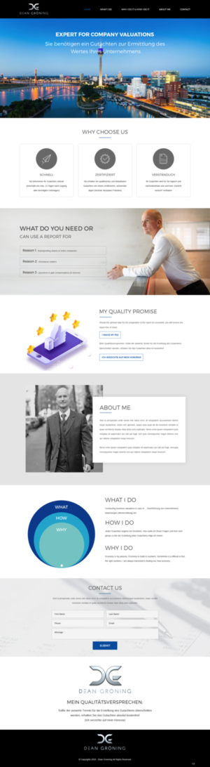 Wordpress Design by pb for Dean Gröning GmbH | Design: #20649551