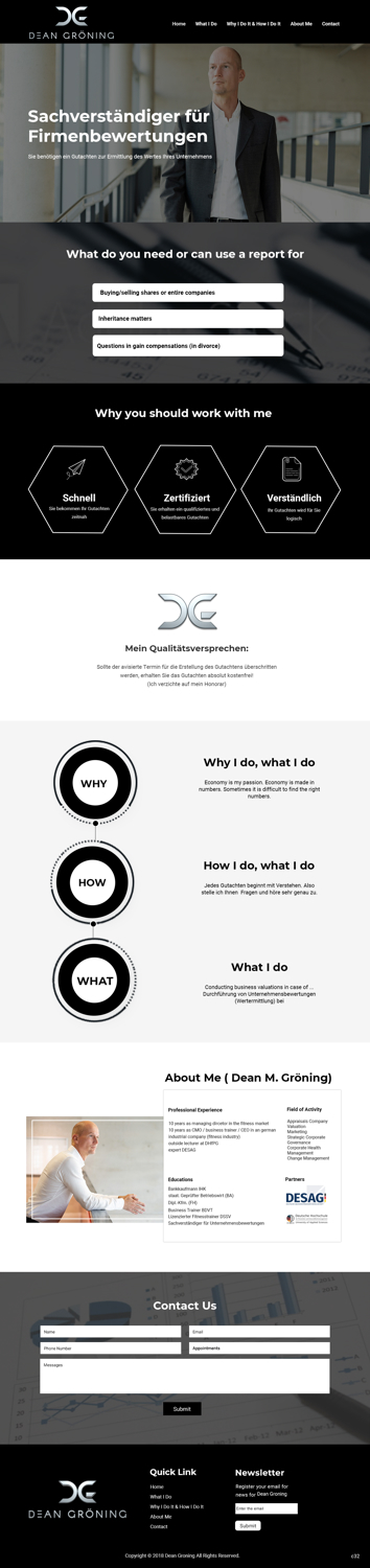 Diseño Wordpress por pb para Dean Gröning GmbH | Diseño #20659660