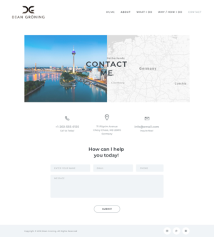 Diseño Wordpress por Ved Web Services para Dean Gröning GmbH | Diseño: #20648276