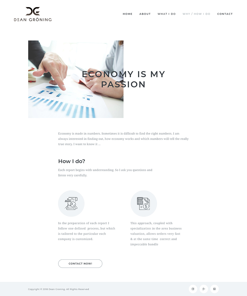 Wordpress Design by Ved Web Services for Dean Gröning GmbH | Design #20648277