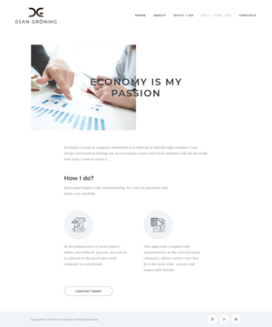 Wordpress Design by Ved Web Services for Dean Gröning GmbH | Design: #20648277