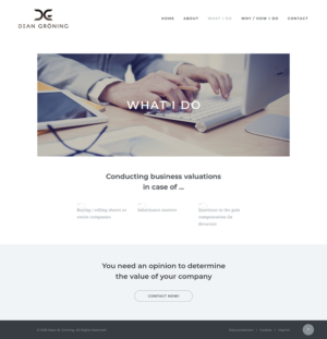 Diseño Wordpress por Ved Web Services para Dean Gröning GmbH | Diseño: #20658760