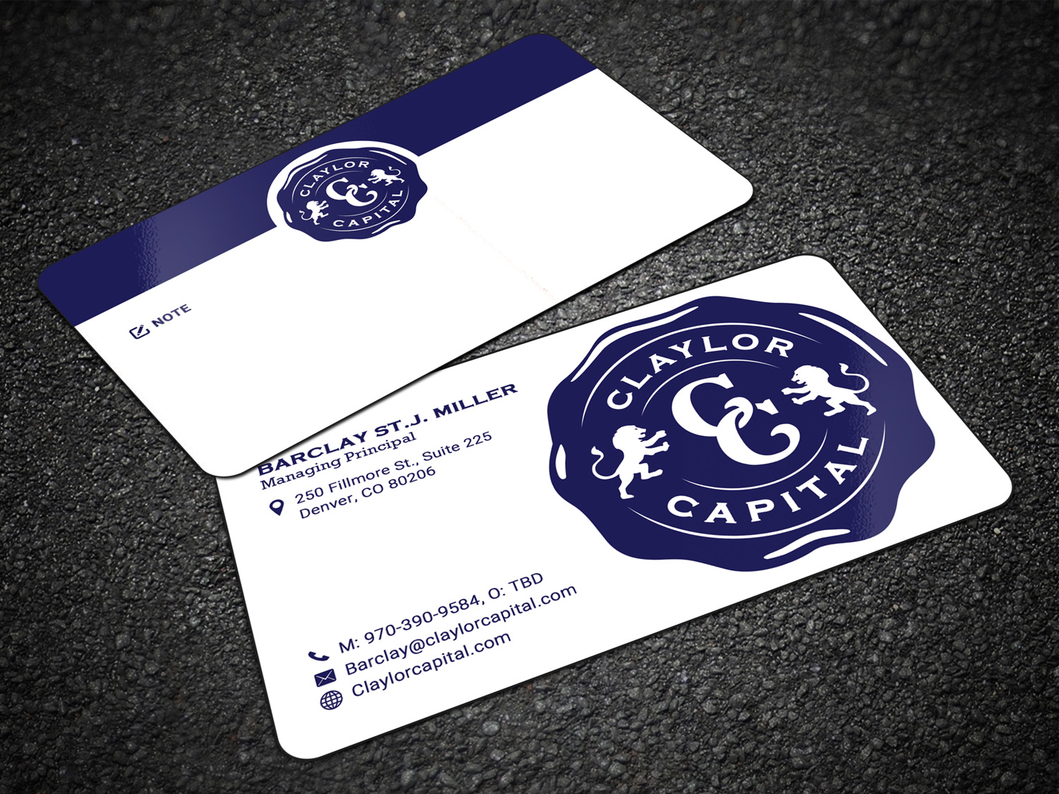 Business Card Design by Sandaruwan for Claylor Capital | Design #20630470