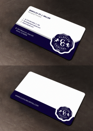 Claylor Capital LLC, new Business cards | Diseño de Tarjeta de Presentación por Sandaruwan