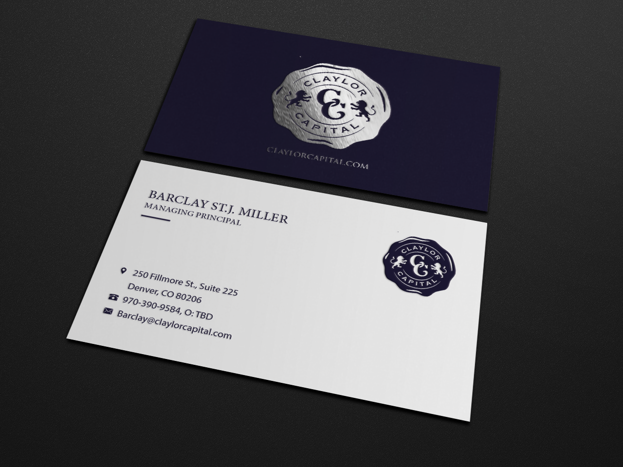 Business Card Design by Riz' for Claylor Capital | Design: #20630138
