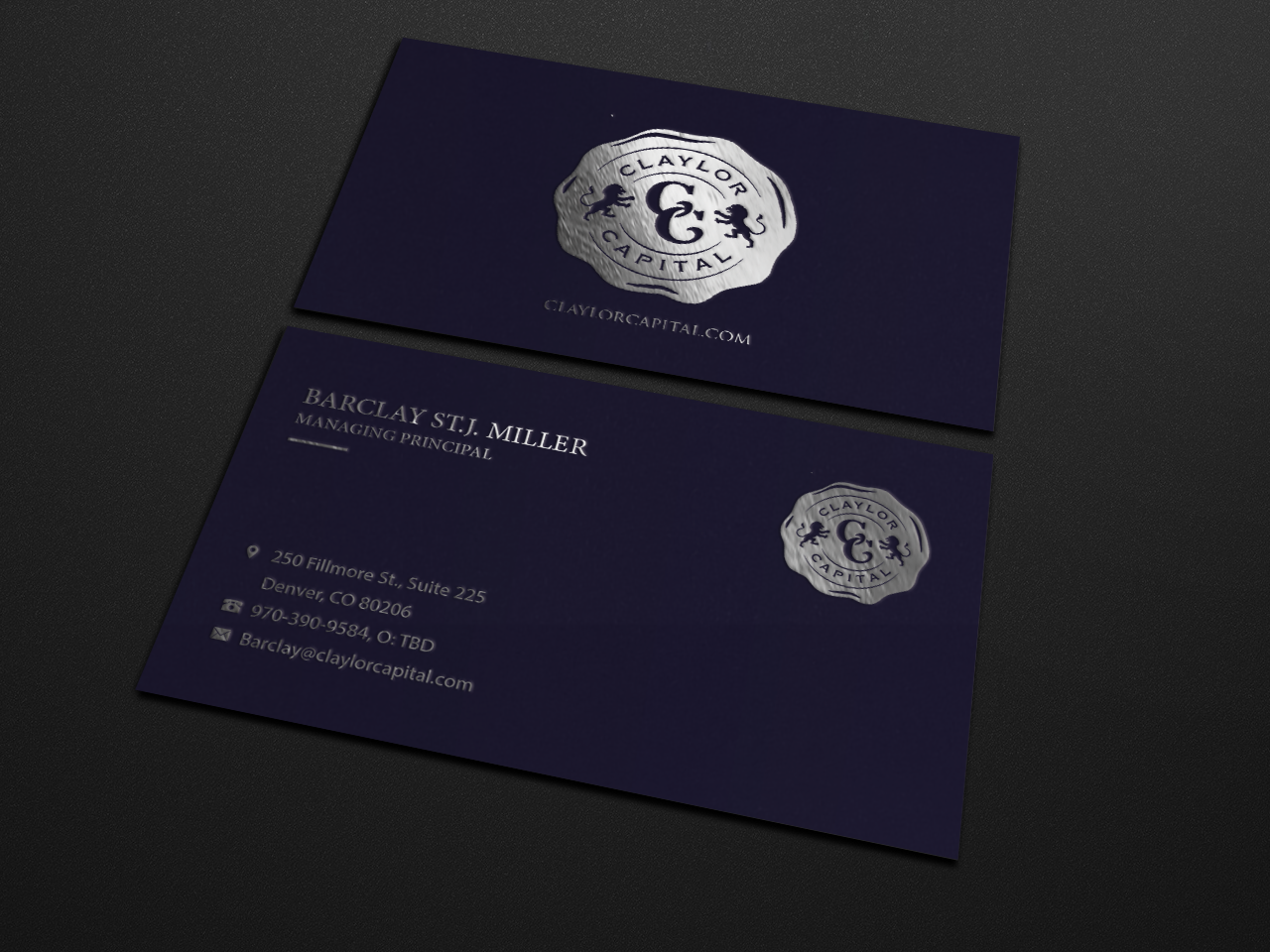 Business Card Design by Riz' for Claylor Capital | Design #20630139