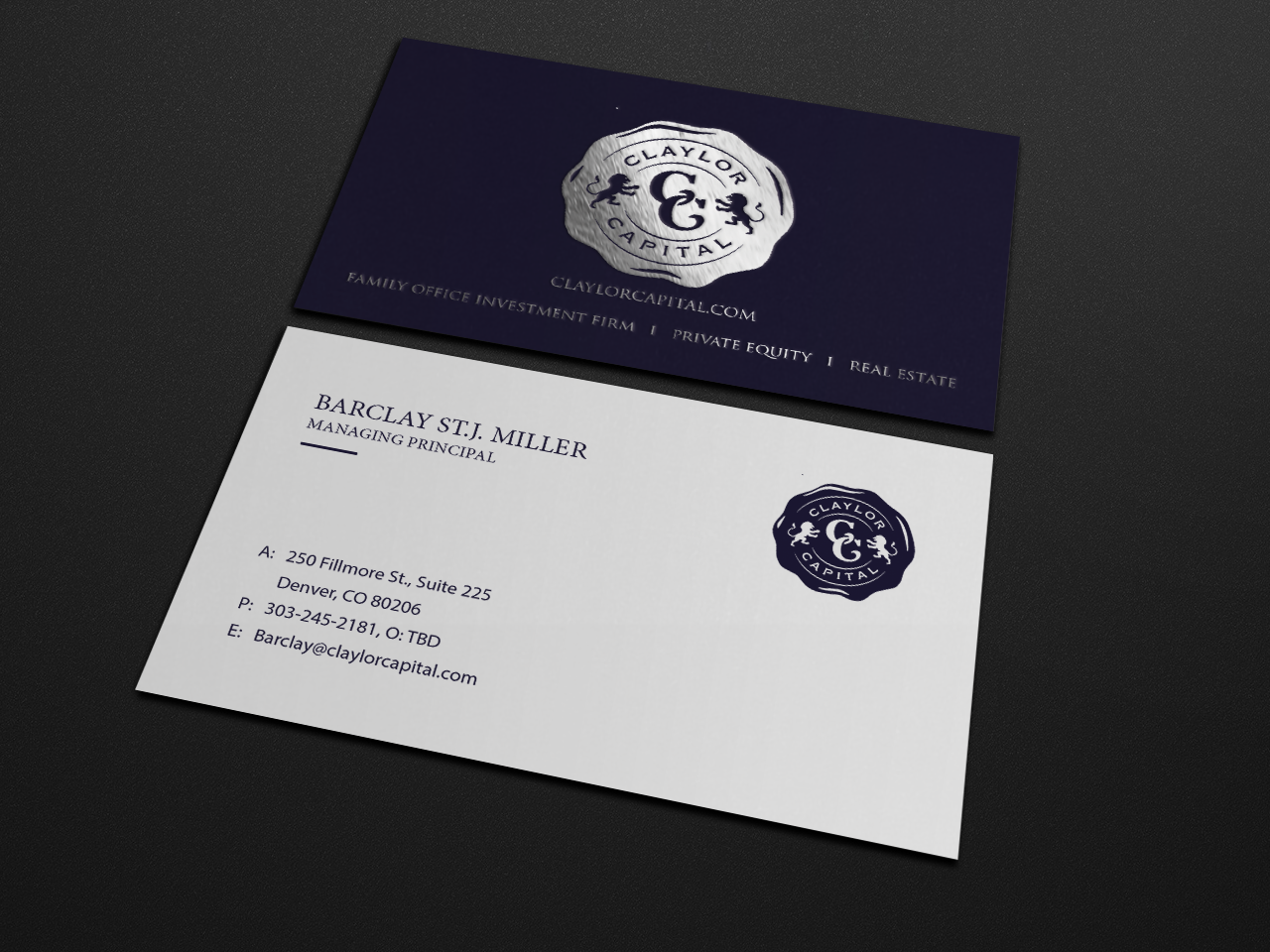 Business Card Design by Riz' for Claylor Capital | Design #20698525