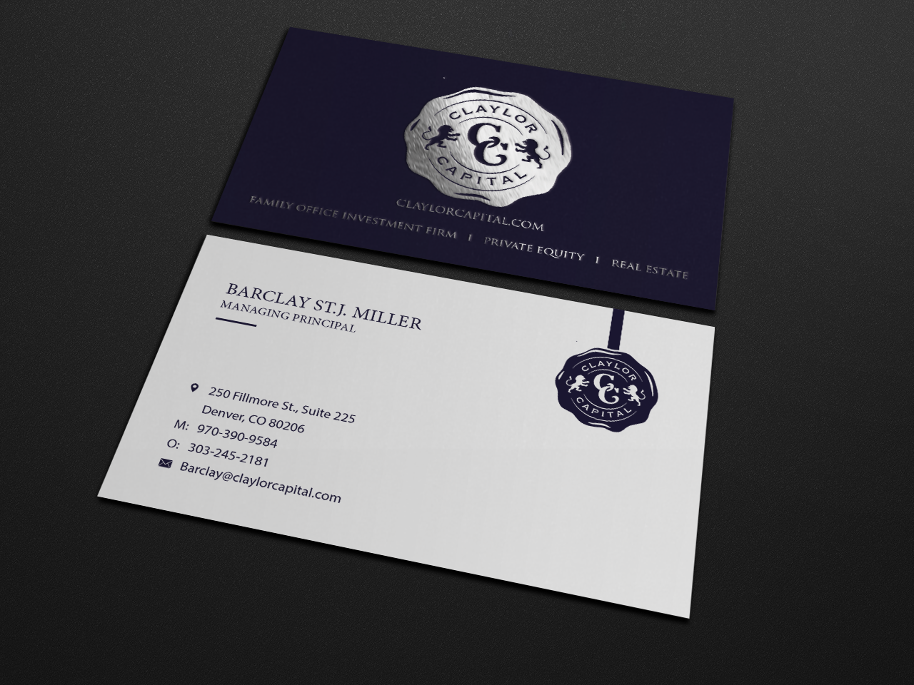 Business Card Design by Riz' for Claylor Capital | Design #20698706